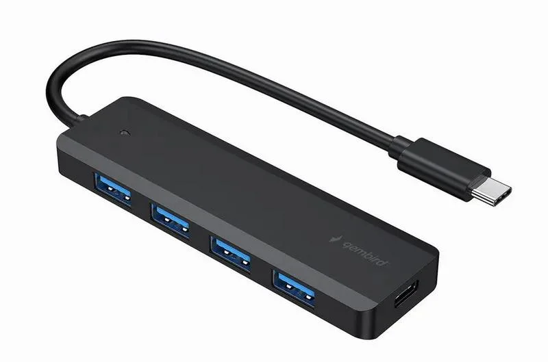HUB Gembird UHB-CM-U3P4P-01 USB 3.1 de 4 portas