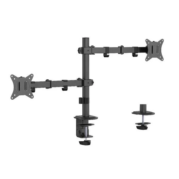 Gembird Ma-D2-03 Bra&ccedil;o Duplo Ajust&aacute;vel Preto