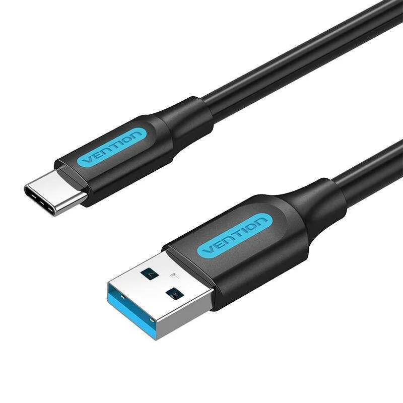 Usb 3.0 a To Usb-C Cable Vention Cozbh 2m Black Pvc