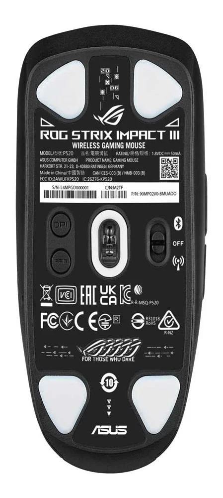 Asus Rog Strix Impact Iii Wireless Rat&oacute;n Ambidext.