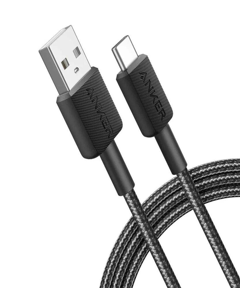 Cabo Anker 322 Usb-A P/ Usb-C 1.8m Preto