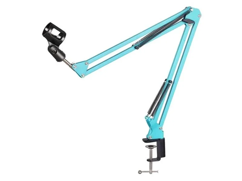 Suporte para microfone azul