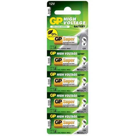 Blister 5 Pilas Alcalina Gp 23ae Irv08 (10 D. X 28