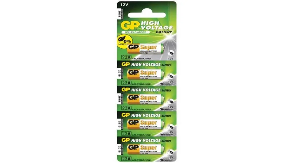 Blister 5 Pilas Alcalina Gp 23ae Irv08 (10 D. X 28