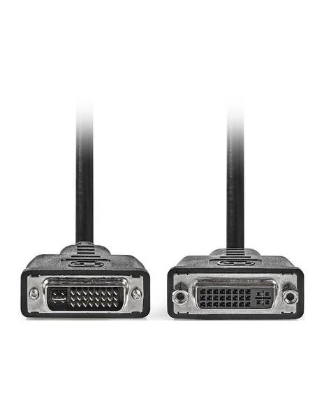 Cabo DVI-I Dual macho para DVI-I Dual femea