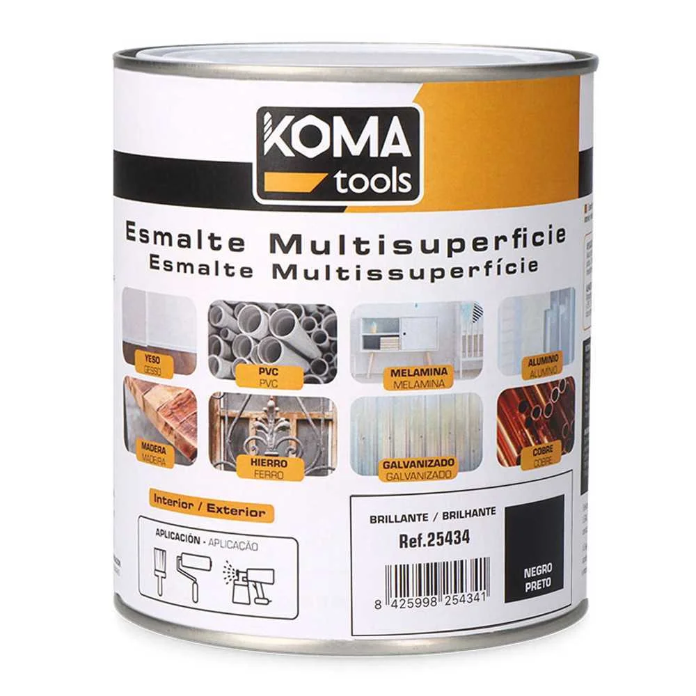 Esmalte Multissuperf&iacute;cies Preto Brilho 0.75ml Edm