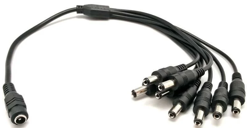 Cabo de Alimenta&ccedil;&atilde;o El&eacute;ctrica 1x8, 5,5x2,1mm