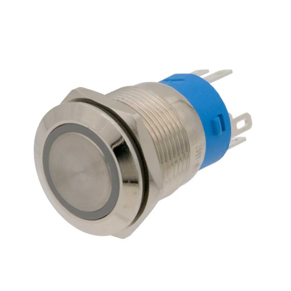 Pulsador Anti-Vand&aacute;lico LED RGB 24v, Spdt, 19mm