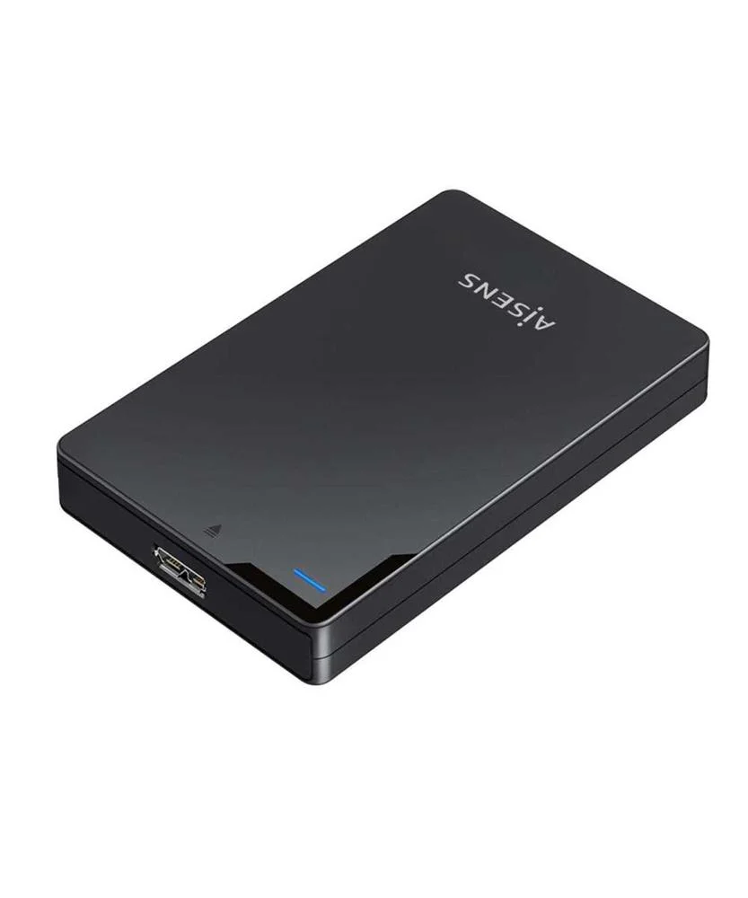 Caixa Externa 2.5" 9.5mm Sata P/ Usb 3.0/Usb3.1 Preto - Aisens