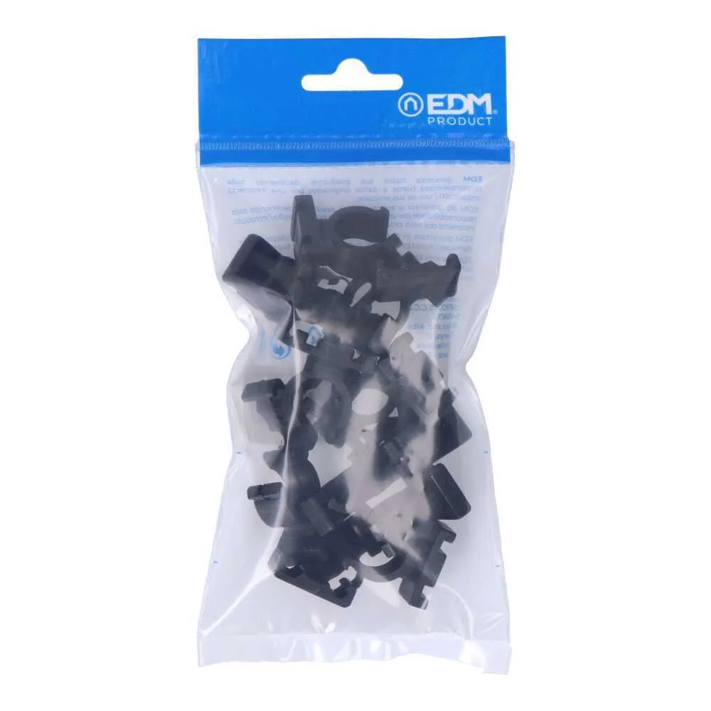 Pack 10 Abra&ccedil;adeiras M-16 Nylon Preta Edm