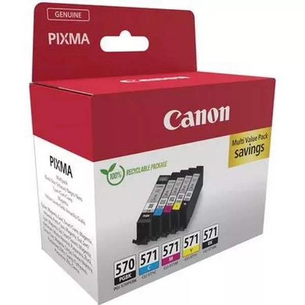 Pacote M&uacute;ltiplo Canon Pgi-570/Cli-571