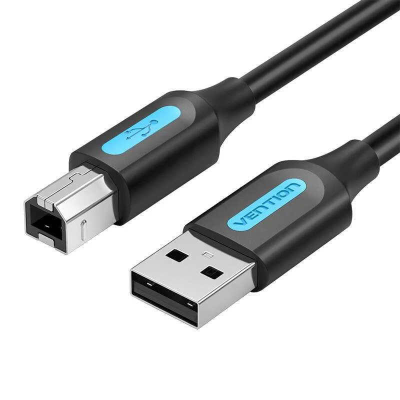 Cabo USB 2.0 A para USB-B Vention 10m PVC preto