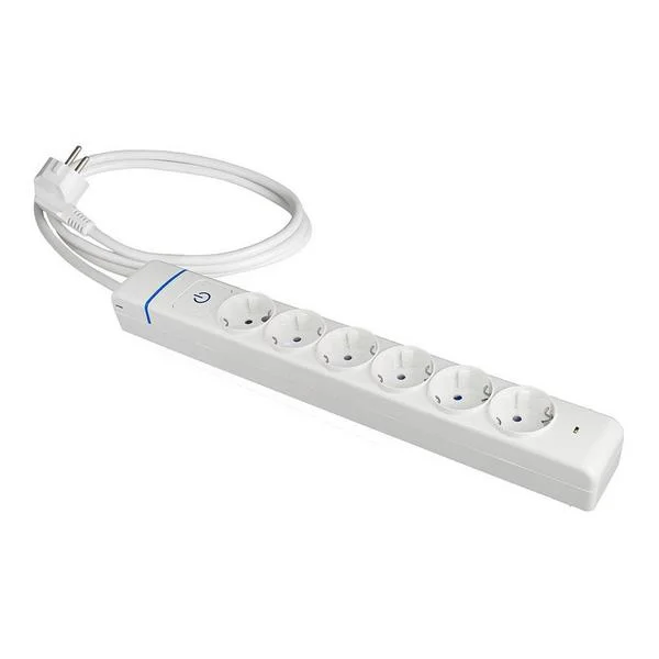 Extens&atilde;o com 6 Tomadas 2p+T. 16a 250v Solera