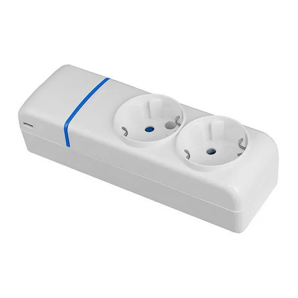 Extens&atilde;o com 2 Tomadas 2p+T. 16a 250v Solera