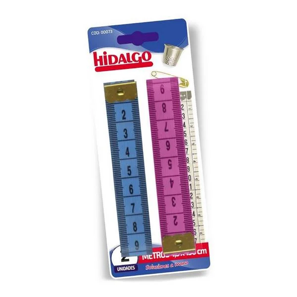 Bl&iacute;ster 2 Fitas M&eacute;tricas de Costura 150cm Hidalgo