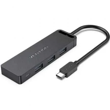Hub Usb Tipo-C Vention Tgtbb/ 3xusb/ 1xusb Tipo-C.