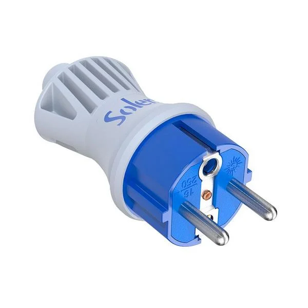 Ficha Bipolar 16a 250v .Espig&atilde;o de &Oslash; 4,8mm.Materi.