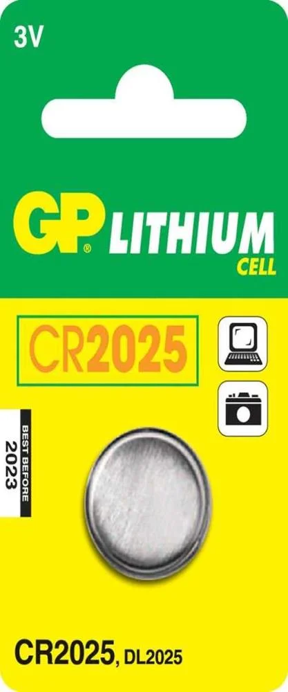 GP BATTERIES LITHIUM CELL CR2025 BATERIA DESCART&Aacute;.