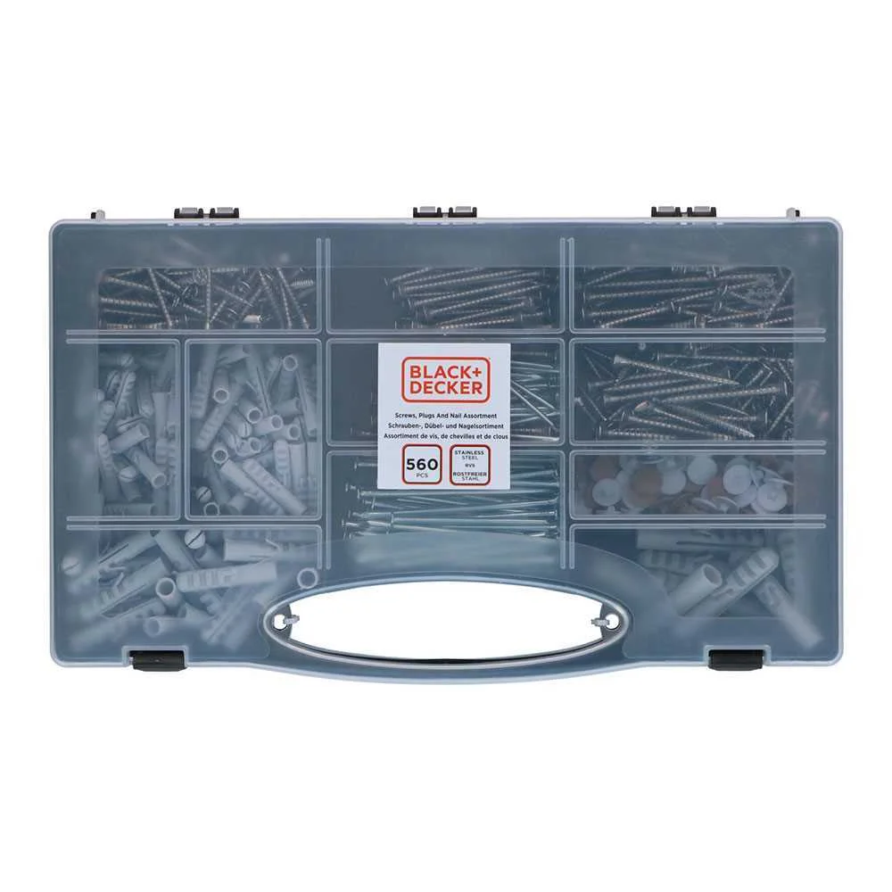 Sortido de Parafusos/Buchas/Pregos Black+Decker