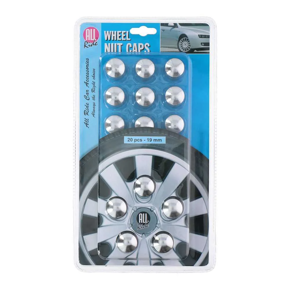 Tampas para Porcas de Rodas 19mm 20 Pe&ccedil;as All Ride