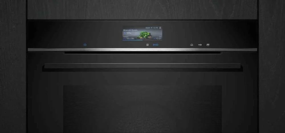 Forno de Encastre C/ Fun&ccedil;&atilde;o Vapor Iq700 Hr736g1b1 71l 3600w Preto - Siemens