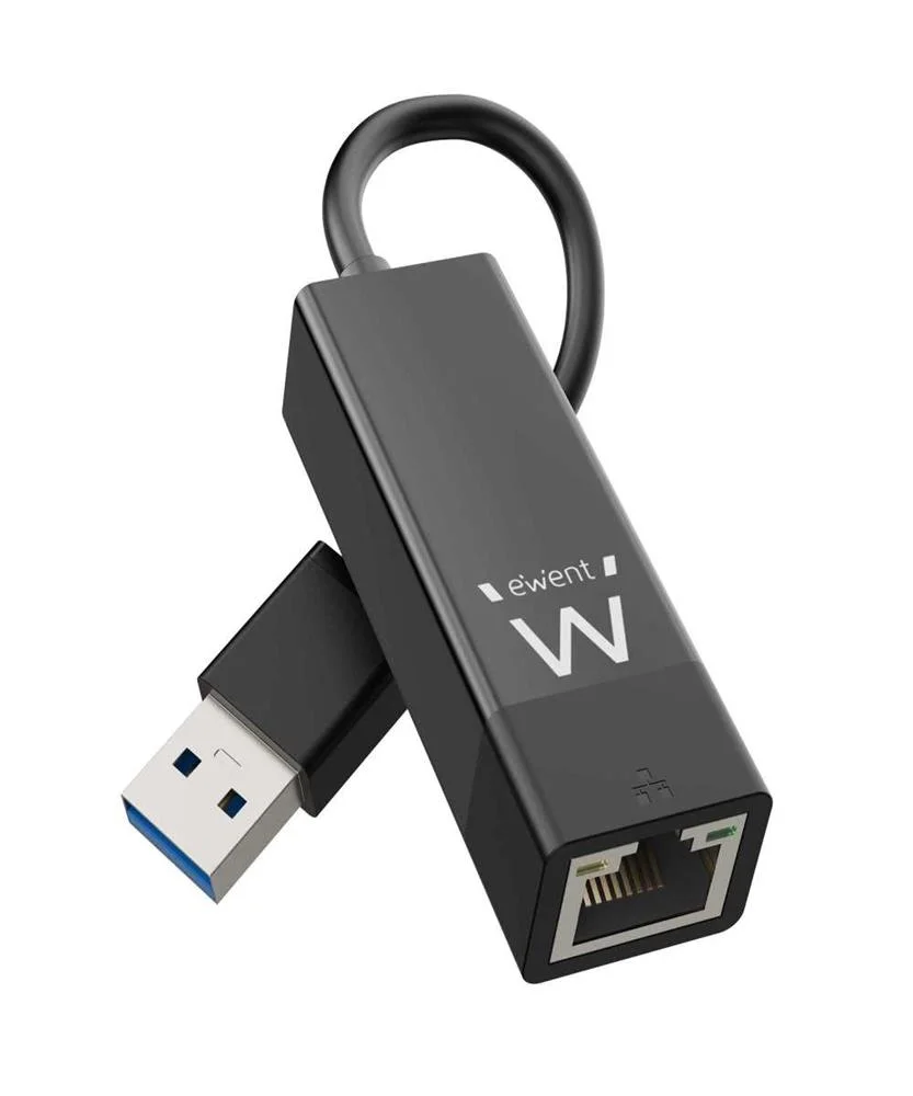 Adaptador de Rede Ewent Ew1017 Gigabit Ethernet Usb 3.2 Gen 1 Preto