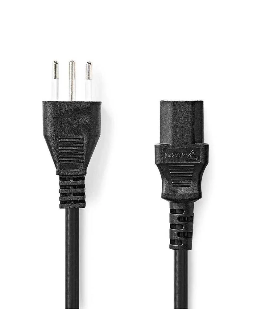 Cable Alimentaci&oacute;n  Italia Macho  Iec-320-C13  Re.