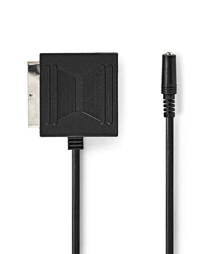 Cabo Scart Macho-F&ecirc;mea para Jack 3.5 F&ecirc;mea Nedis
