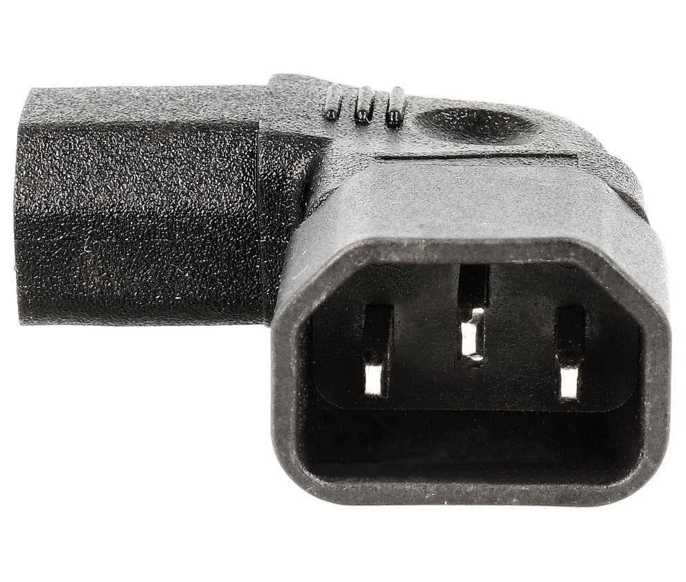 Adaptador Red Macho Iec C14 a Hembra Iec C13 Acod.