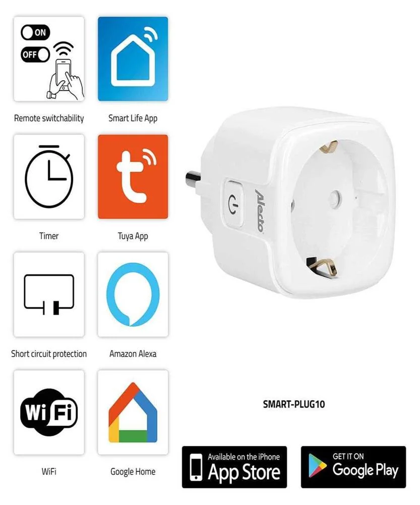 Plug Eu Wi-Fi Inteligente 16a 3680w Smart-Plug