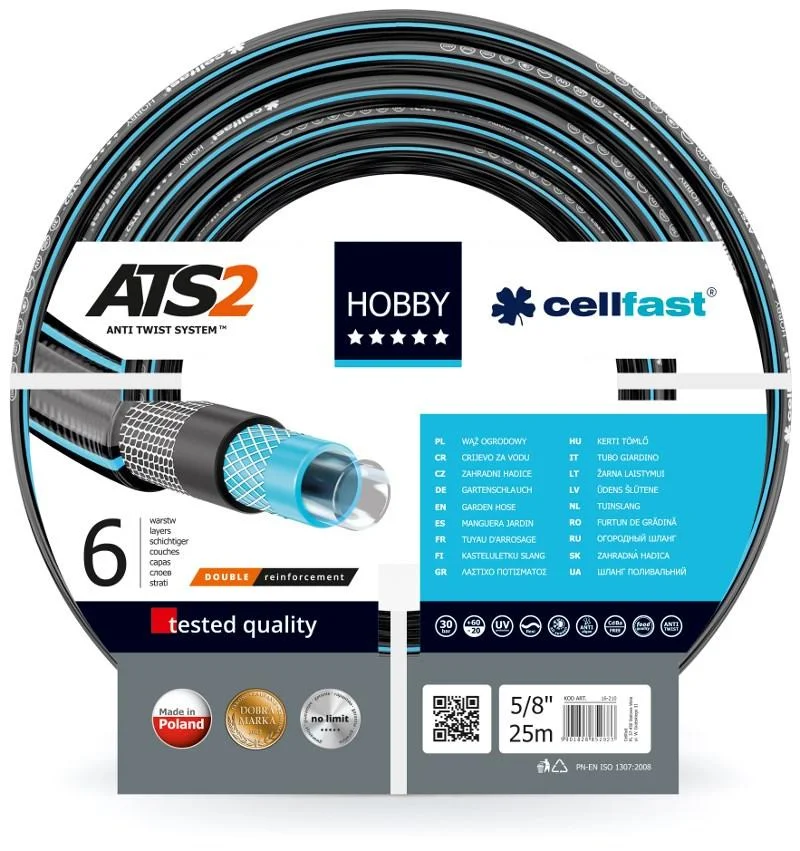 Mangueira de Rega de 6 Capas Hobby Ats2 de 15mmx5.