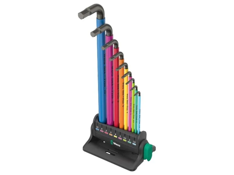 Conjunto de 3 teclas L Wera 950/9Hex-Plus multicor