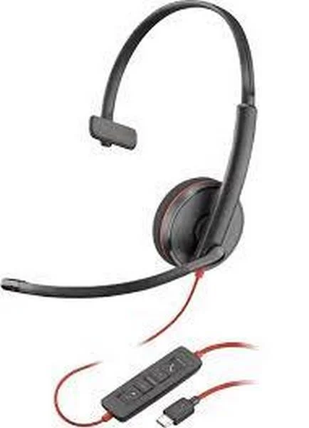 Auscultadores Poly Blackwire 3210 Usb Type-C