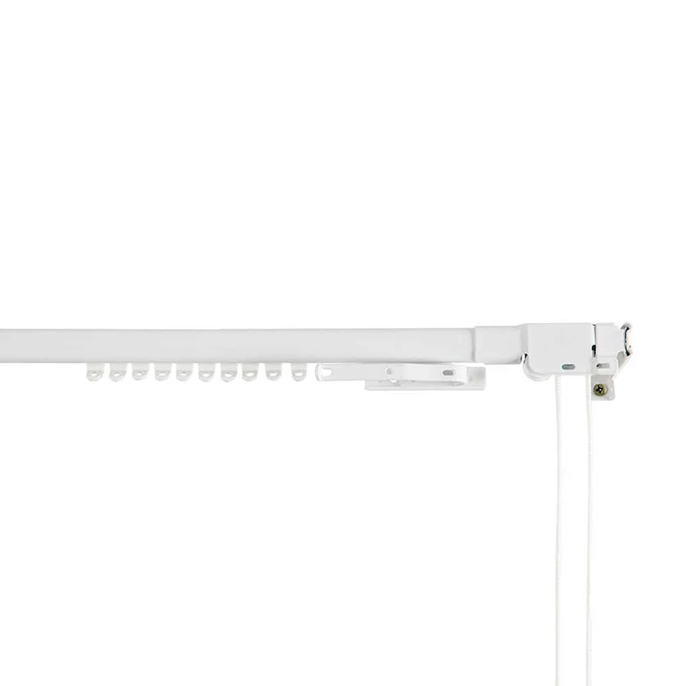 Calha Refor&ccedil;ada Extens&iacute;vel 160-300cm Branco Cinta.