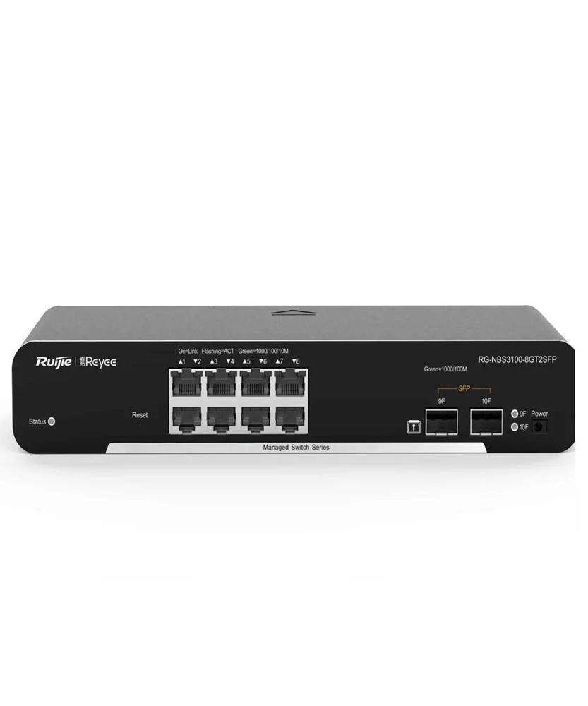 Ruijie Networks Rg-Nbs3100-8gt2sfp Network Switch Managed L2 Gigabit Ethernet (10/100/1000) Power Ov