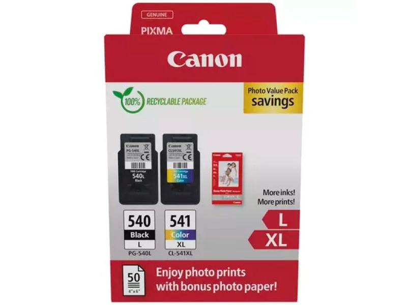 Conjunto 2 Tinteiros Canon PG-540L + CL-541XL