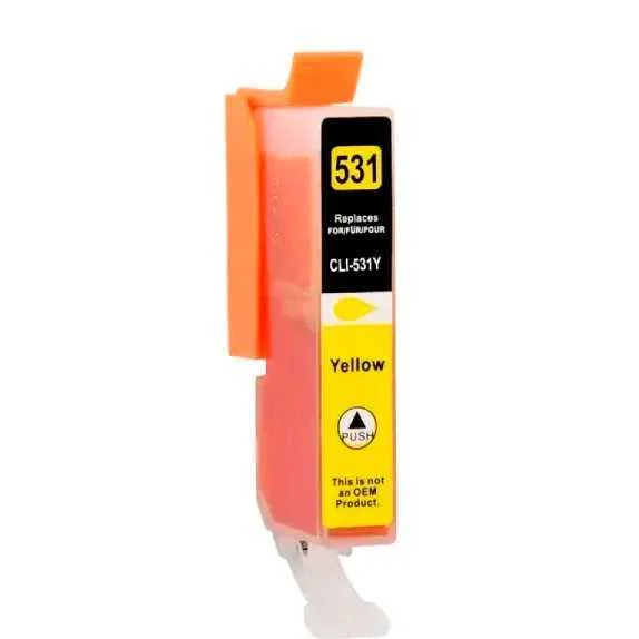 Tinteiro Canon Compat&iacute;vel Cli-531y Amarelo