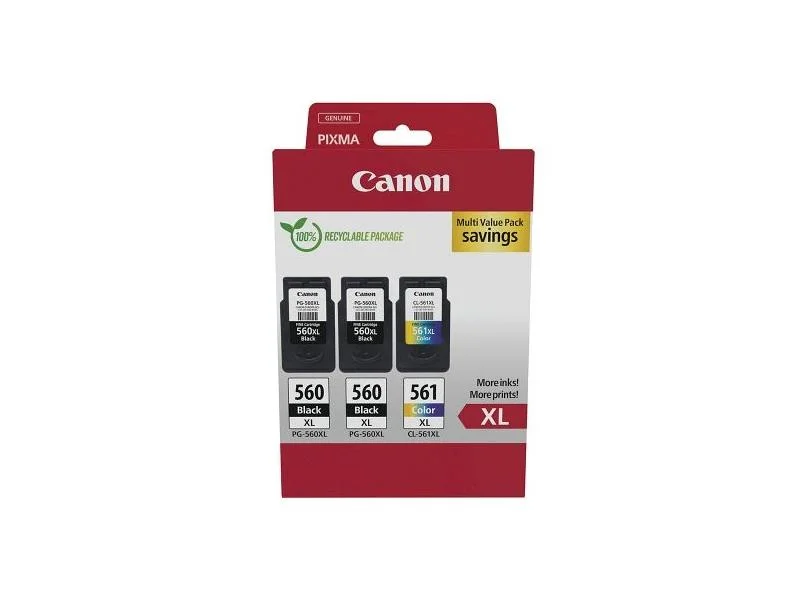 Tinteiro Cores + Preto Canon XL 3712C009