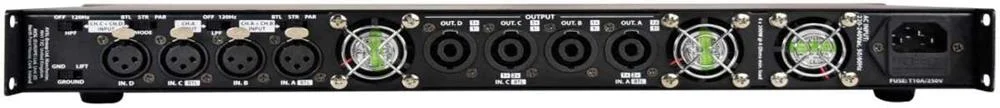 Amplificadores de Pot&ecirc;ncia Qu&aacute;druplos Series D