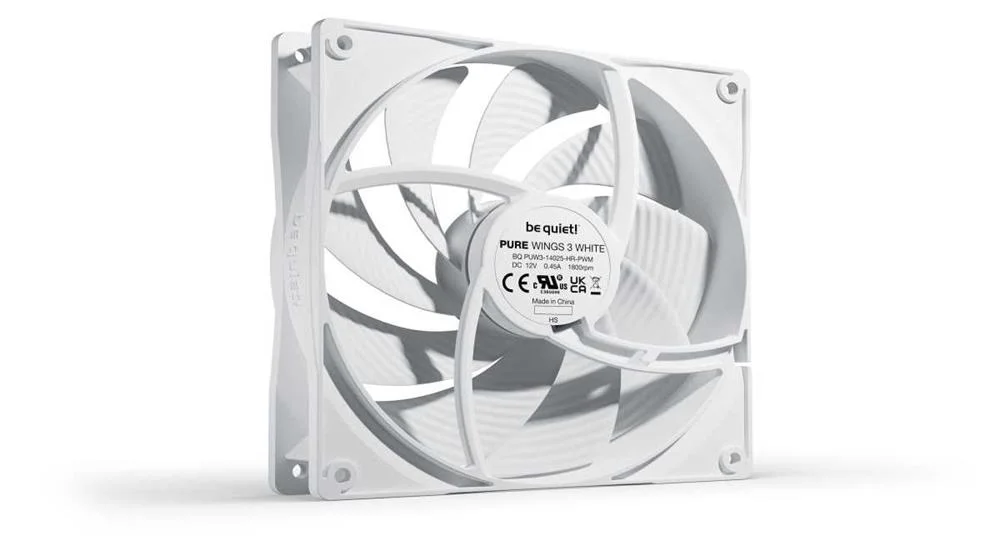 BE QUIET! PURE WINGS 3 140MM PWM HIGH-SPEED WHITE.