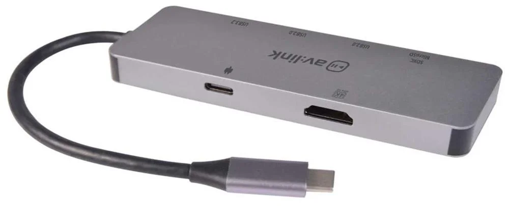 Multi-Hub Usb3.2 Tipo C de 7 Portas