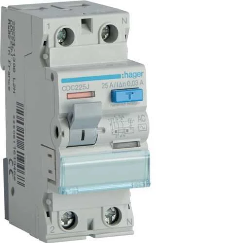 Cdc225j 25a/ 30ma/Ac Differential Circuit Breaker 25a 2p 2m 30ma Ac 6ka