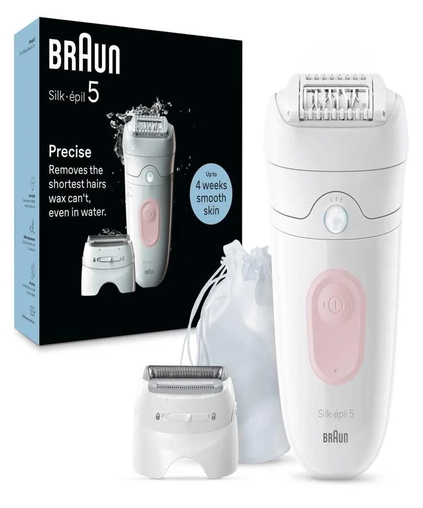 Braun Silk-&Eacute;pil 5 5-030 28 Pin&ccedil;as Rosa, Branco