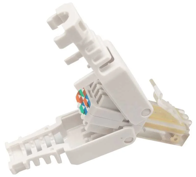 Conector de Encaixe Por Press&atilde;&pound;o Rj45 Cabo Cat.6