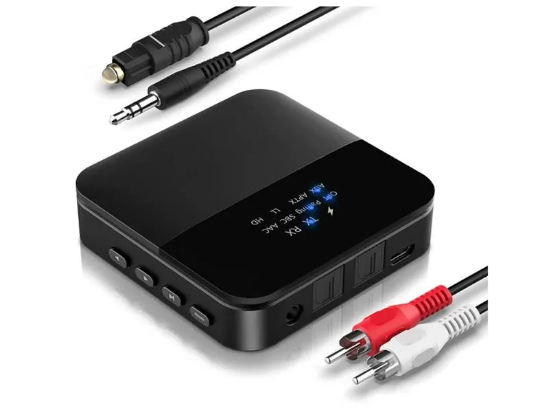Receptor Rixus RXBT23 Bluetooth 5.0 e AUX preto