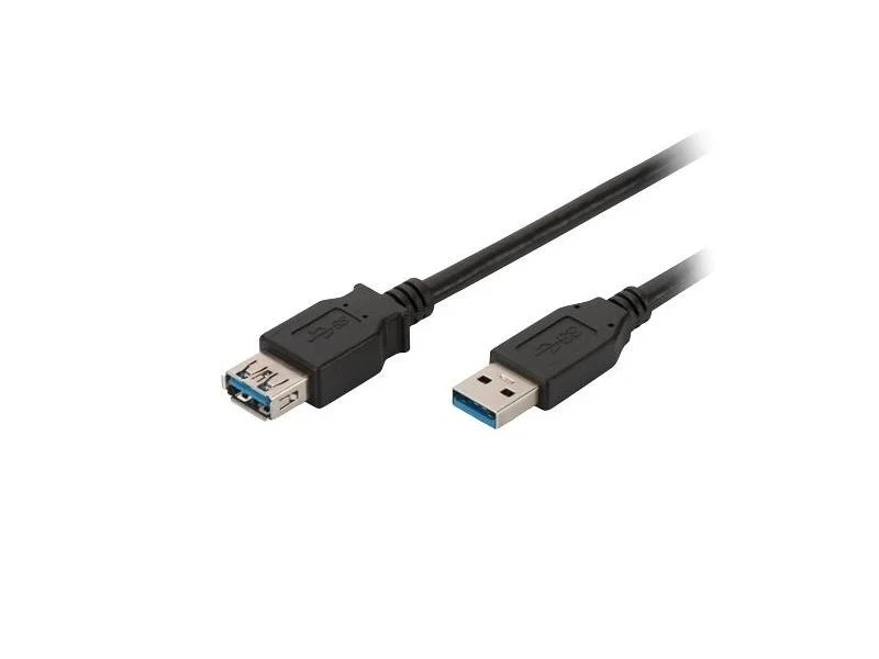 Cabo Ewent Ec1007 Usb 3.0 Type a Macho > Type a F&ecirc;mea 1m Preto