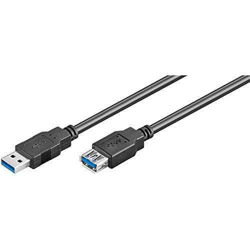 Cabo Ewent Ec1007 Usb 3.0 Type a Macho > Type a F&ecirc;mea 1m Preto