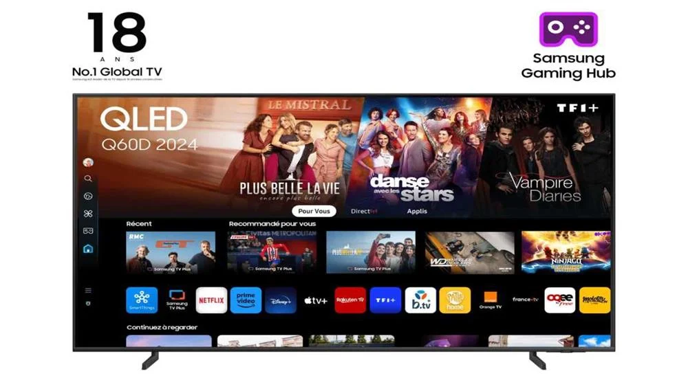 Tv Samsung 43" Tq43q60dauxxc (2024) Qled 4k Uhd Smart Tv