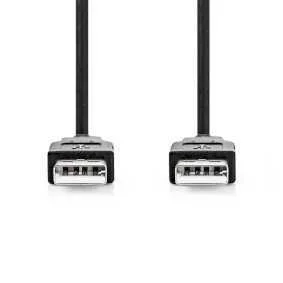Nedis Ccgl60000bk50 Cabo Usb 5 M Usb 2.0 Usb a Pr.