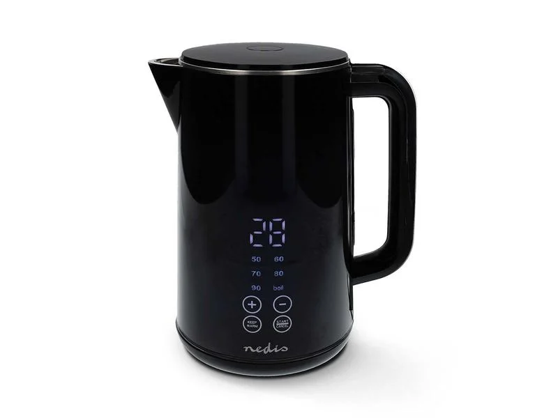 Chaleira El&eacute;ctrica 1.7 L Pl&aacute;stico Preto 50-100 &ordm;c